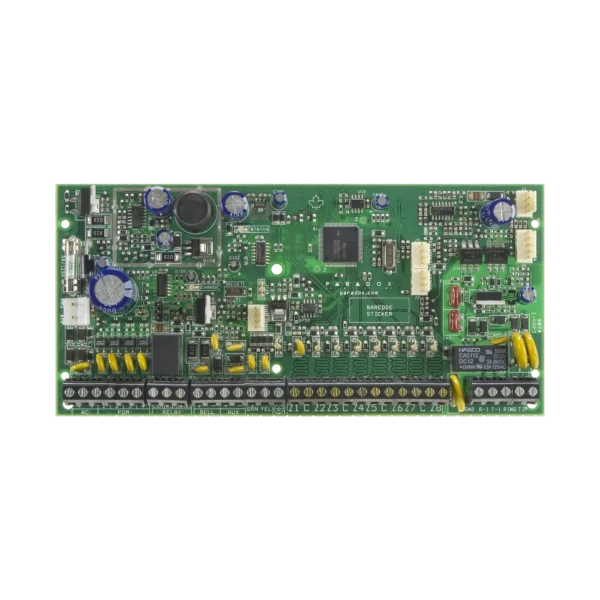 SP6000+ paradox alarm Malaysia with 8 zones on-board, expandable to 32 zones either wireless (using the RX1/RTX3), or hardwired (using the ZX8/ ZX82)